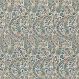 G P & J BAKER BP10835.1.0 BUKHARA PAISLEY BLUE Fabric - Eade's Wallpaper