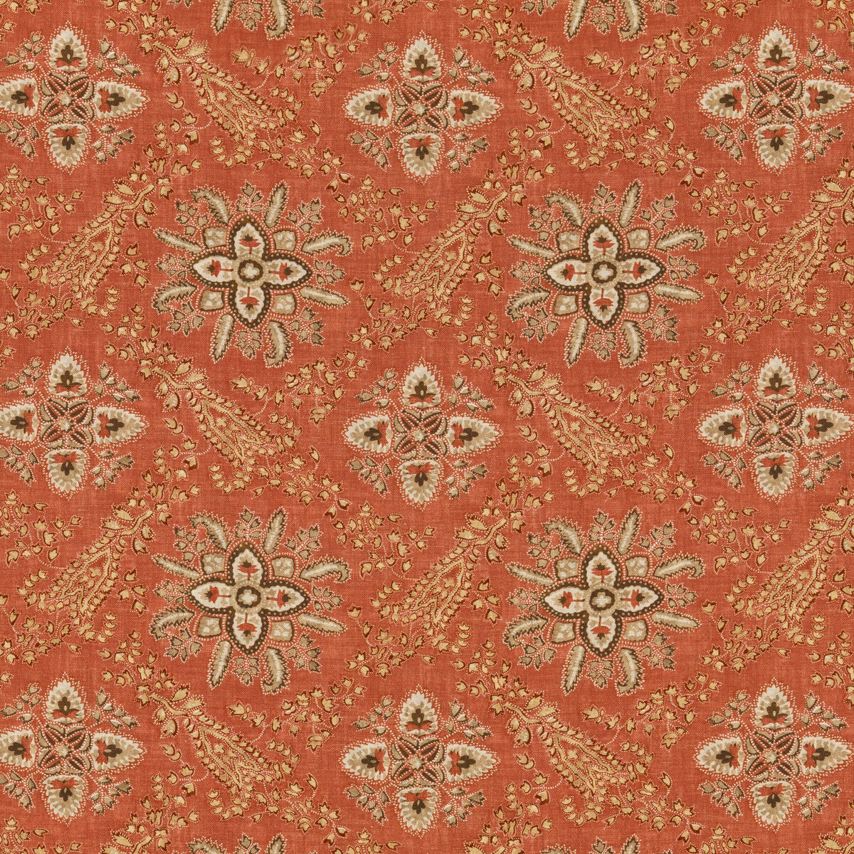 G P & J BAKER BP10836.2.0 CASHMIRA RED Fabric - Eade's Wallpaper