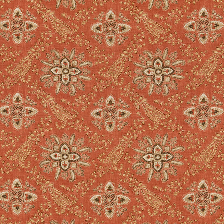 G P & J BAKER BP10836.2.0 CASHMIRA RED Fabric - Eade's Wallpaper