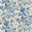 G P & J BAKER BP10851.1.0 HYDRANGEA BIRD (ARCHIVE) BLUE Fabric - Eade's Wallpaper