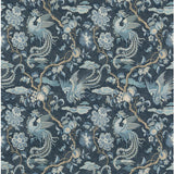 G P & J BAKER BP10852.1.0 CHIFU INDIGO Fabric - Eade's Wallpaper