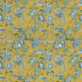 G P & J BAKER BP10852.2.0 CHIFU OCHRE/BLUE Fabric - Eade's Wallpaper