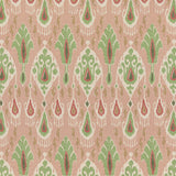 G P & J BAKER BP10853.4.0 IKAT BOKHARA ROSE/GREEN Fabric - Eade's Wallpaper