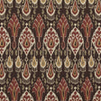 G P & J BAKER BP10853.6.0 IKAT BOKHARA ESPRESSO Fabric - Eade's Wallpaper