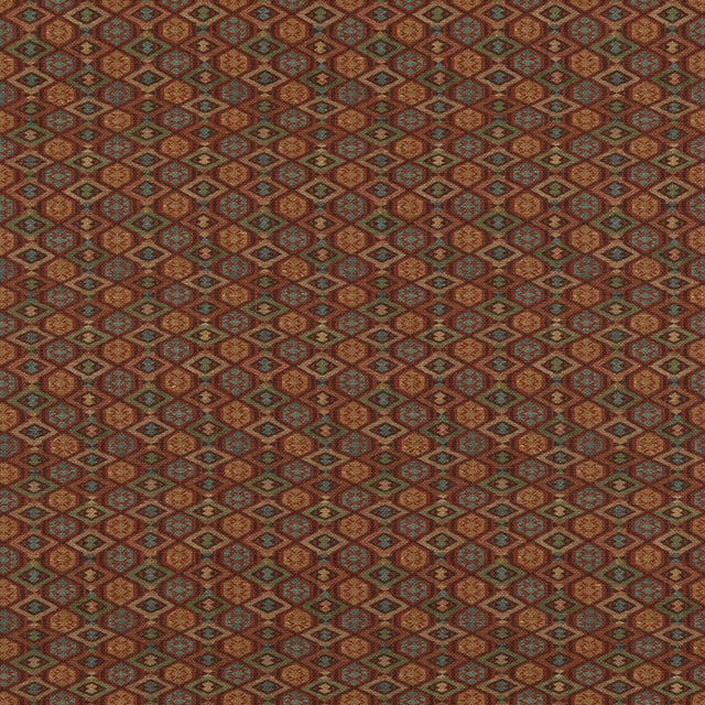 G P & J BAKER BP10855.4.0 BALFOUR RED/GREEN Fabric - Eade's Wallpaper