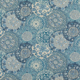 G P & J BAKER BP10856.1.0 IMARI BLUE Fabric - Eade's Wallpaper