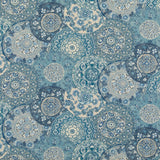 G P & J BAKER BP10856.1.0 IMARI BLUE Fabric - Eade's Wallpaper