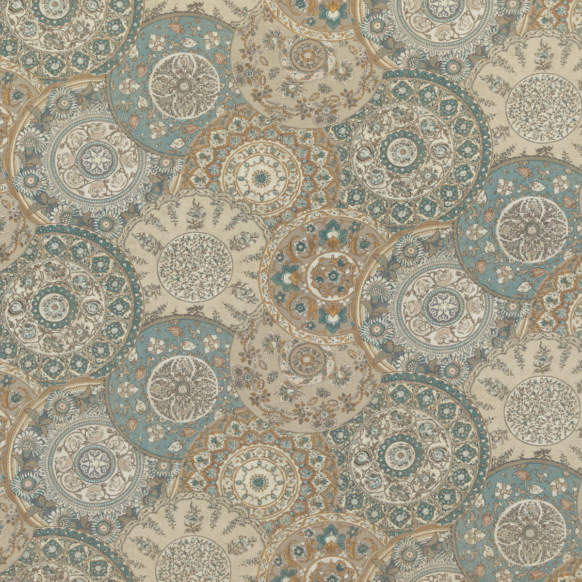 G P & J BAKER BP10856.2.0 IMARI SOFT BLUE Fabric - Eade's Wallpaper