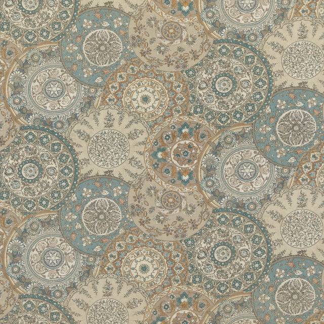 G P & J BAKER BP10856.2.0 IMARI SOFT BLUE Fabric - Eade's Wallpaper