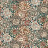G P & J BAKER BP10856.3.0 IMARI TEAL Fabric - Eade's Wallpaper