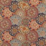 G P & J BAKER BP10856.4.0 IMARI RED/INDIGO Fabric - Eade's Wallpaper