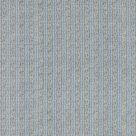 G P & J BAKER BP10921.1.0 TETBURY STRIPE BLUE Fabric - Eade's Wallpaper