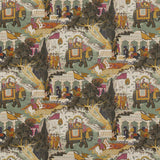 G P & J BAKER BP10927.3.0 SHALIMAR AQUA Fabric - Eade's Wallpaper