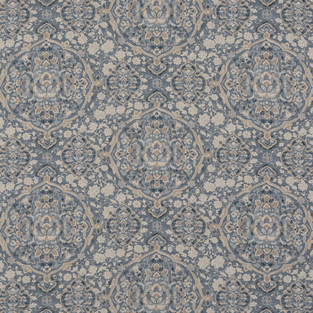 G P & J BAKER BP10928.1.0 KIANA BLUE Fabric - Eade's Wallpaper