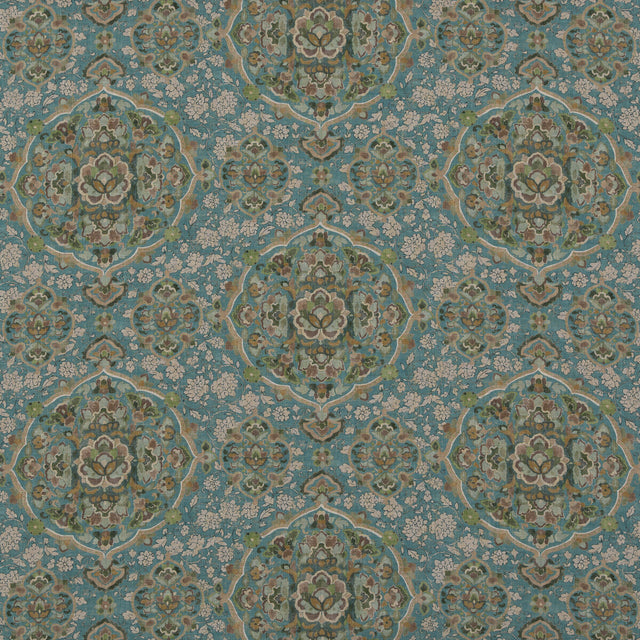 G P & J BAKER BP10928.2.0 KIANA TEAL Fabric - Eade's Wallpaper