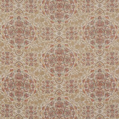 G P & J BAKER BP10928.3.0 KIANA RED/AQUA Fabric - Eade's Wallpaper