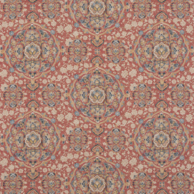 G P & J BAKER BP10928.4.0 KIANA RED/BLUE Fabric - Eade's Wallpaper