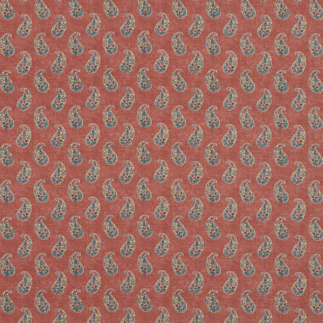 G P & J BAKER BP10930.1.0 PATOLA PAISLEY RED Fabric - Eade's Wallpaper