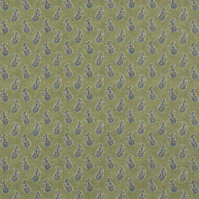 G P & J BAKER BP10930.2.0 PATOLA PAISLEY EMERALD Fabric - Eade's Wallpaper