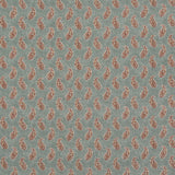 G P & J BAKER BP10930.4.0 PATOLA PAISLEY AQUA Fabric - Eade's Wallpaper