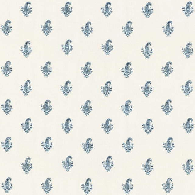 G P & J BAKER BP10934.1.0 PIMLICO INDIGO Fabric - Eade's Wallpaper