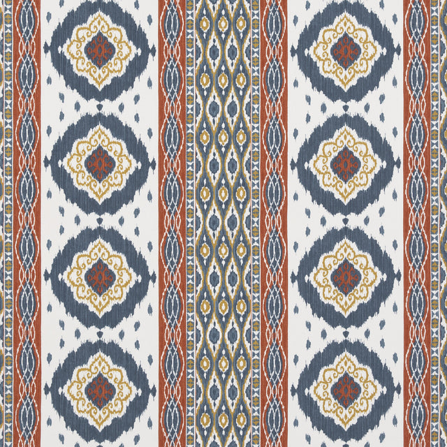 G P & J BAKER BP10936.1.0 CROSBY INDIGO Fabric - Eade's Wallpaper