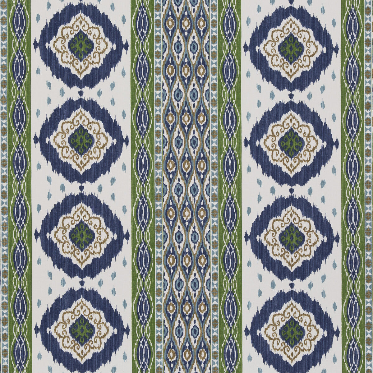 G P & J BAKER BP10936.2.0 CROSBY BLUE/GREEN Fabric - Eade's Wallpaper