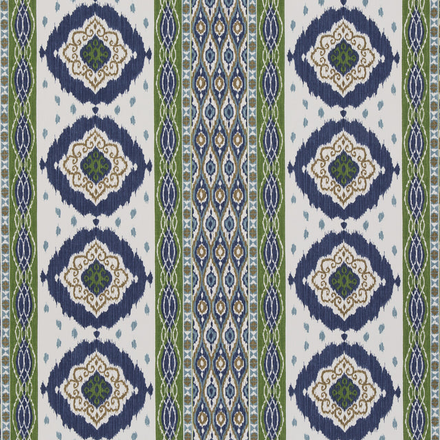 G P & J BAKER BP10936.2.0 CROSBY BLUE/GREEN Fabric - Eade's Wallpaper