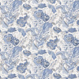 G P & J BAKER BP10938.1.0 INDIENNE FLOWER BLUE Fabric - Eade's Wallpaper
