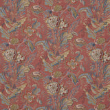 G P & J BAKER BP10938.4.0 INDIENNE FLOWER RED Fabric - Eade's Wallpaper