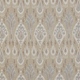G P & J BAKER BP10939.3.0 IKAT BOKHARA LINEN PARCHMENT Fabric - Eade's Wallpaper