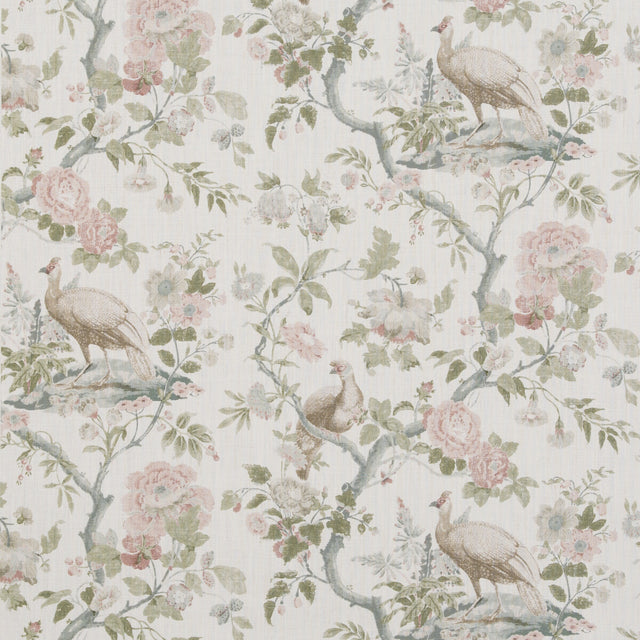 G P & J BAKER BP10949.2.0 BROUGHTON ROSE BLUSH Fabric - Eade's Wallpaper