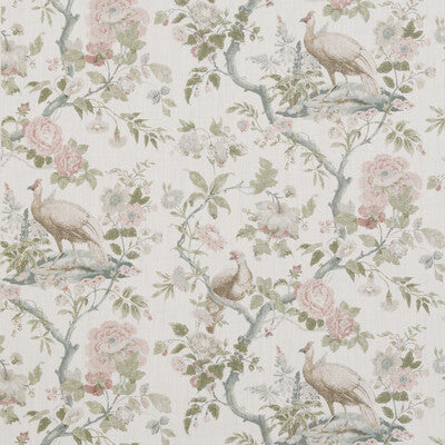 G P & J BAKER BP10949.2.0 BROUGHTON ROSE BLUSH Fabric - Eade's Wallpaper