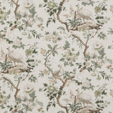 G P & J BAKER BP10949.3.0 BROUGHTON ROSE GREEN Fabric - Eade's Wallpaper
