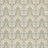 G P & J BAKER BP10967.3.0 BIRDS & CHERRIES COTTON AQUA Fabric - Eade's Wallpaper