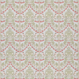 G P & J BAKER BP10967.4.0 BIRDS & CHERRIES COTTON SOFT BLUE Fabric - Eade's Wallpaper