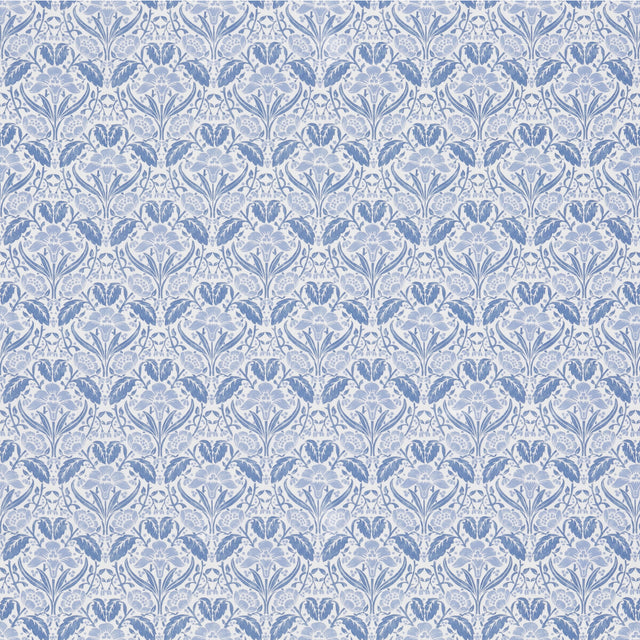 G P & J BAKER BP10968.2.0 IRIS MEADOW COTTON BLUE Fabric - Eade's Wallpaper