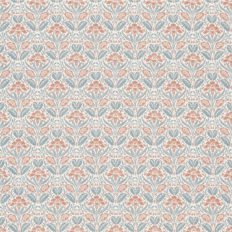 G P & J BAKER BP10968.3.0 IRIS MEADOW COTTON TEAL Fabric - Eade's Wallpaper