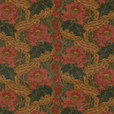 G P & J BAKER BP10970.1.0 BRANTWOOD VELVET ROSE/GREEN Fabric - Eade's Wallpaper