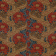 G P & J BAKER BP10970.2.0 BRANTWOOD VELVET RED/BLUE Fabric - Eade's Wallpaper