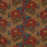 G P & J BAKER BP10970.2.0 BRANTWOOD VELVET RED/BLUE Fabric - Eade's Wallpaper