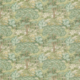 G P & J BAKER BP10971.1.0 RUSKIN COTTON GREEN Fabric - Eade's Wallpaper