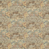 G P & J BAKER BP10971.2.0 RUSKIN COTTON TEAL Fabric - Eade's Wallpaper