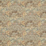 G P & J BAKER BP10971.2.0 RUSKIN COTTON TEAL Fabric - Eade's Wallpaper
