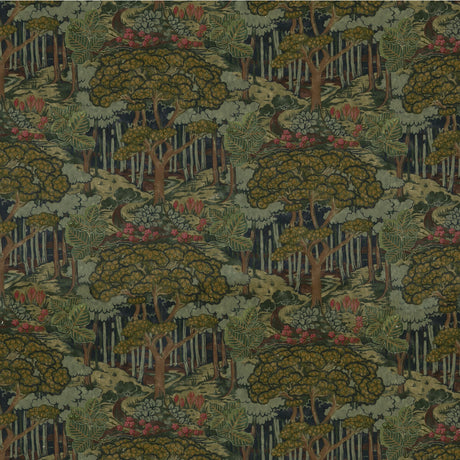 G P & J BAKER BP10972.1.0 RUSKIN VELVET EMERALD Fabric - Eade's Wallpaper