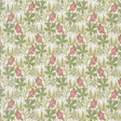 G P & J BAKER BP10973.1.0 PUMPKINS COTTON CORAL/GREEN Fabric - Eade's Wallpaper
