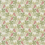 G P & J BAKER BP10973.1.0 PUMPKINS COTTON CORAL/GREEN Fabric - Eade's Wallpaper