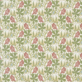 G P & J BAKER BP10973.1.0 PUMPKINS COTTON CORAL/GREEN Fabric - Eade's Wallpaper