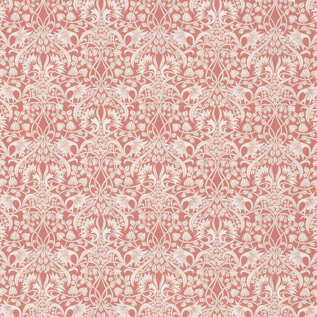 G P & J BAKER BP10974.1.0 FRITILLERIE COTTON CORAL Fabric - Eade's Wallpaper