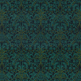 G P & J BAKER BP10975.1.0 FRITILLERIE VELVET INDIGO/TEAL Fabric - Eade's Wallpaper